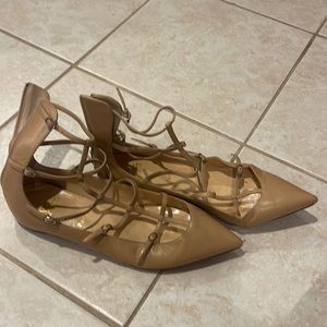 Christian Louboutin Flats in Beige, Size 41.5